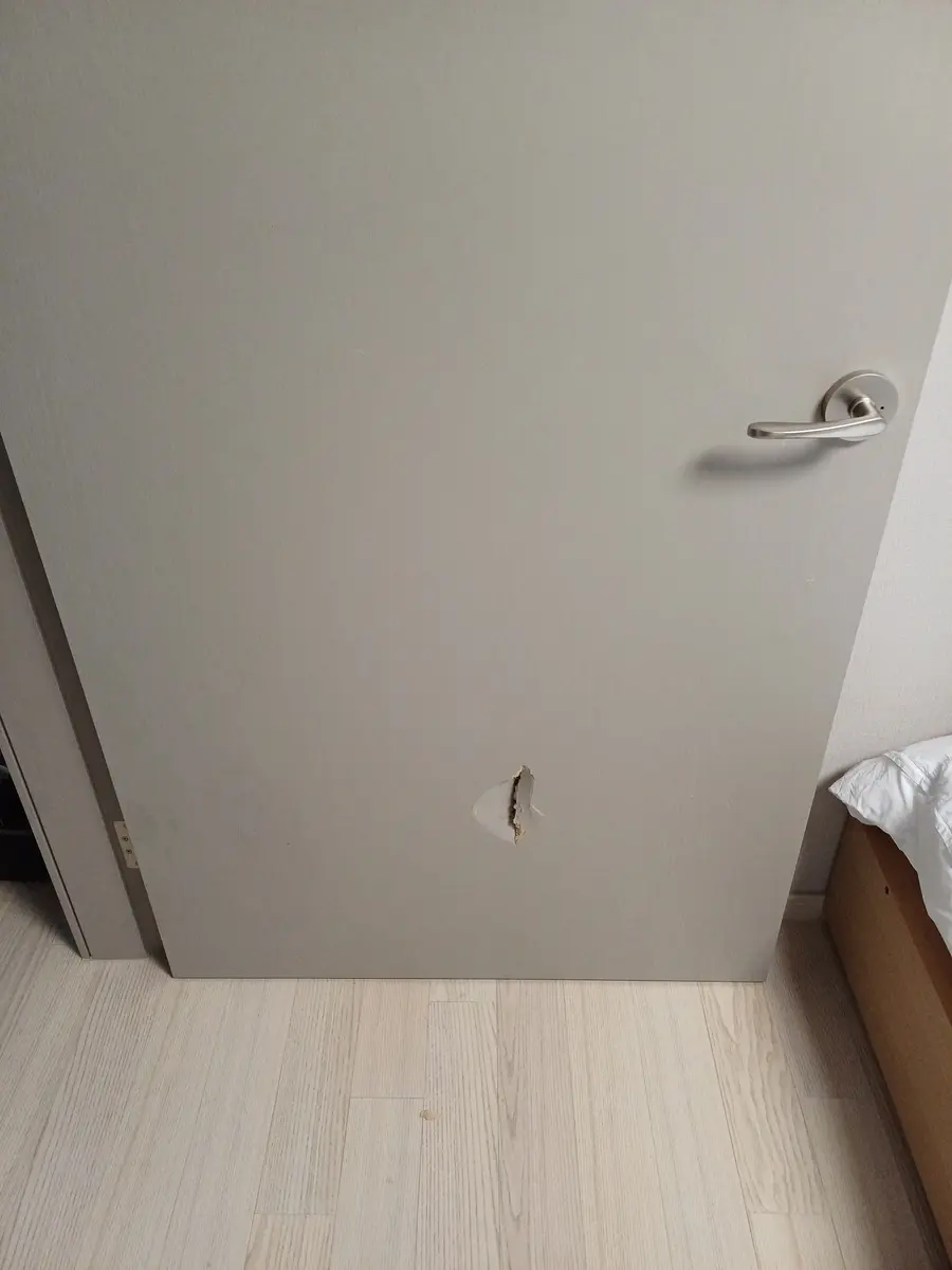 기존 페인트 표면 정리 사진